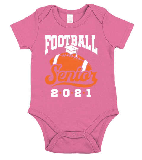 Football Senior 2021 Short Sleeve Baby One-Piece