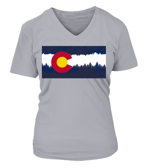 Vintage Colorful Colorado Women's V-Neck T-shirt