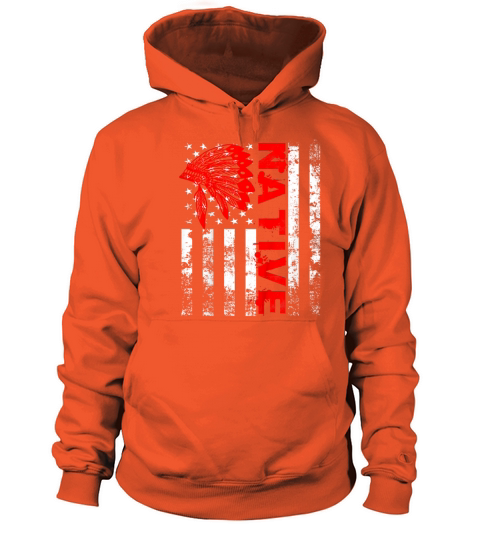 Native American Day Vintage Flag USA Men's Hoodie