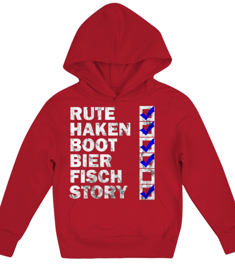 FISHING CHECKLIST Kids Hoodie