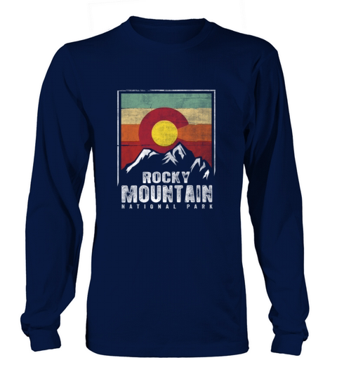 Vintage Rocky Mountain National Park Shirt Colorad Women's Long Sleeve