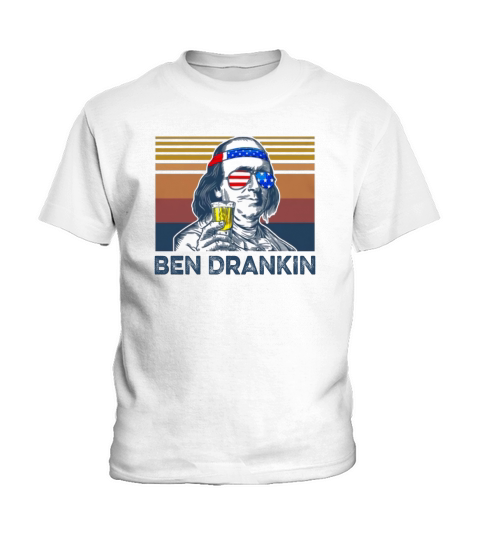 Ben Drankin American flag vintage shirt Kids T-Shirt