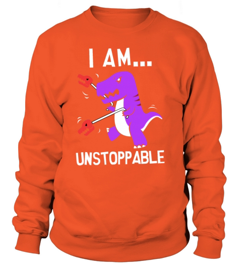 I Am Unstoppable T-rex Dinosaur Claw Grabber Xmas Women's Sweatshirt