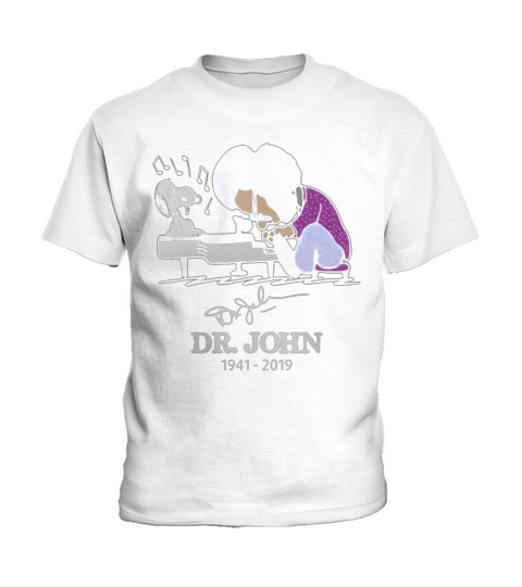 Dr John and Snoopy mashup Schroeder playing piano signature t-shirt Kids T-Shirt
