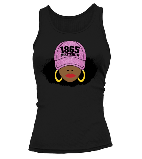 Juneteenth 1865 Black Freedom Afro Womens Women's Tank Top