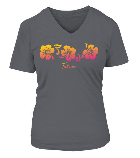 Hawaiian Tropical colorful vacation souvenir Women's V-Neck T-shirt