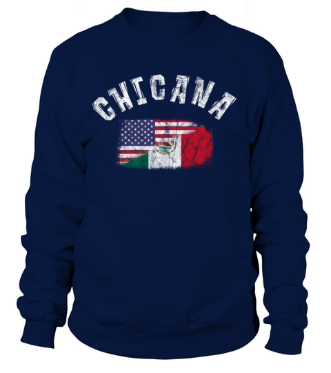 Chicana Mexican American Latina Mexico USA Flag Women's Sweatshirt