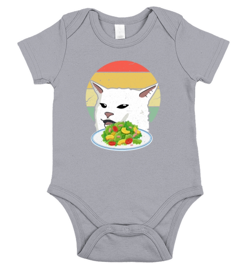 Internet Meme Cat Retro Short Sleeve Baby One-Piece
