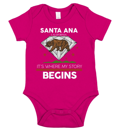 SANTA ANA California Short Sleeve Baby One-Piece