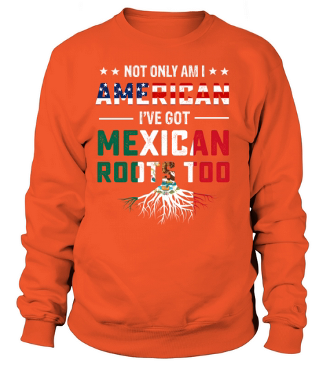 Mexican American roots flag T-shirt Women's Sweatshirt