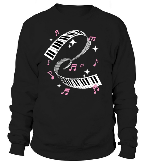 Womens Piano Player Gift Piano Keyboard Music Women's Sweatshirt