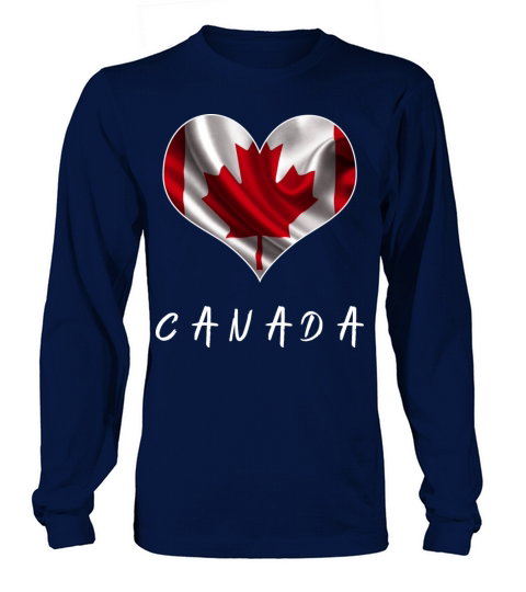 Canada Love Flag Women's Long Sleeve