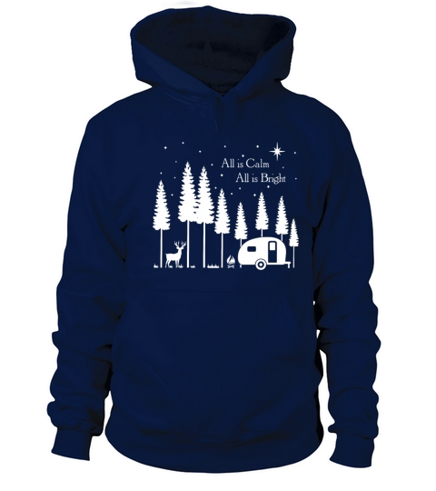 alll is calm all is bright tree camp Women's Hoodie