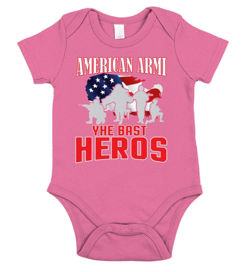 American Armi YHE Bast Heros Short Sleeve Baby One-Piece