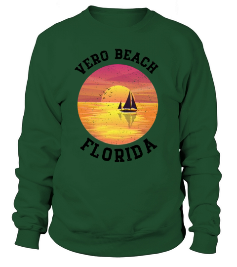 Vintage Vero Beach Florida Retro Women's Sweatshirt