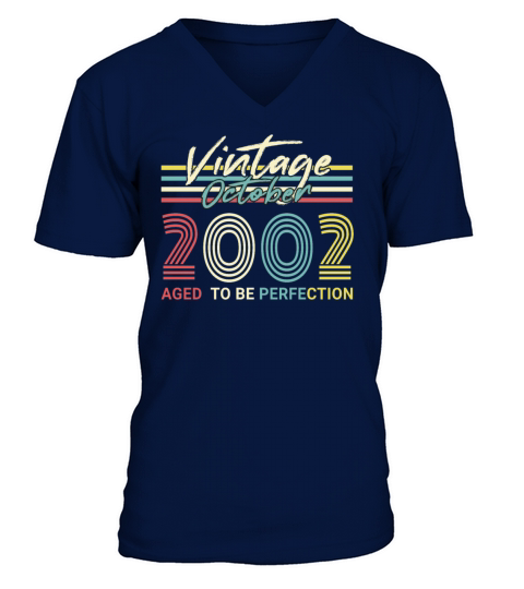 October 2002 Vintage Perfection Men's V-Neck T-shirt