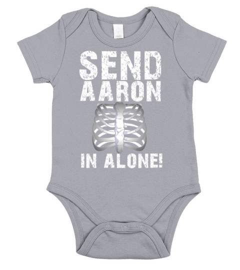 Send Aaron in alone Ghoast Hunting Short Sleeve Baby One-Piece