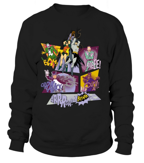 DC Comics Batman Robin Group Picture Villains Women's Sweatshirt