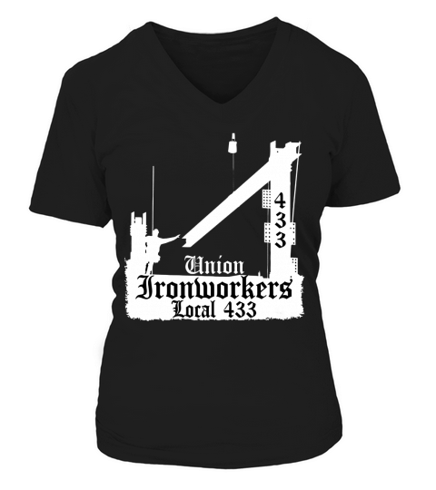 Union Ironworkers Local 433 LA Los Vegas V-neck T-Shirt Woman