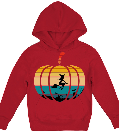 vintage pumpkin Kids Hoodie