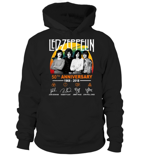 50th Anniversary Led Zeppelin 1968-2018 Signatures shirt Hoodie Unisex