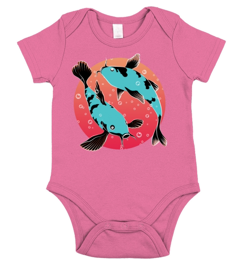 Koi Fish Short Sleeve Baby One-Piece