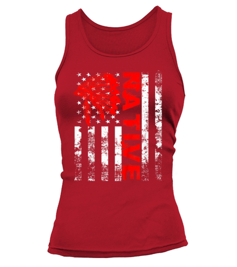 Native American Day Vintage Flag USA Women's Tank Top