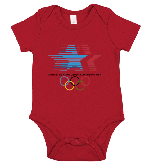 1984 Olympics vintage Short Sleeve Baby One-Piece