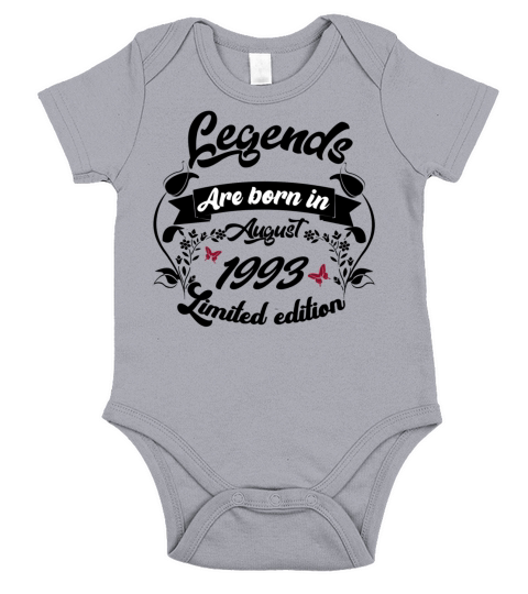 Legends are born in august 1993 Short Sleeve Baby One-Piece