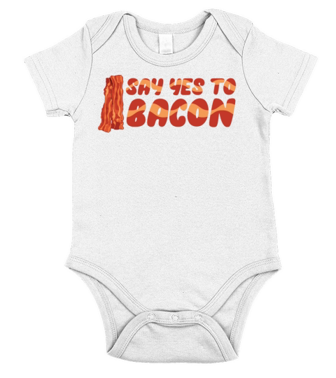 Bacon Meat Pork BBQ Barbecue Breakfast Short Sleeve Baby One-Piece