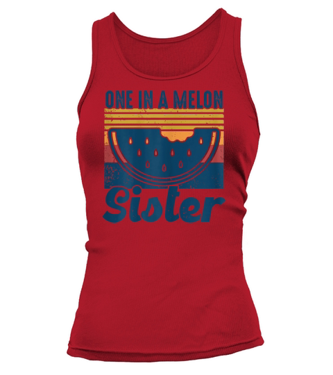 Family summer Watermelon Vintage One In A Melon Women's Tank Top
