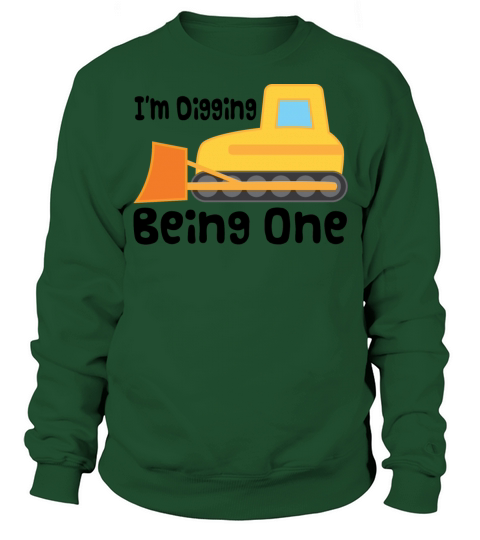 1st Birthday Construction Truck Men's Sweatshirt
