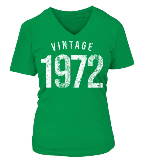 vintage 1972 Women's V-Neck T-shirt