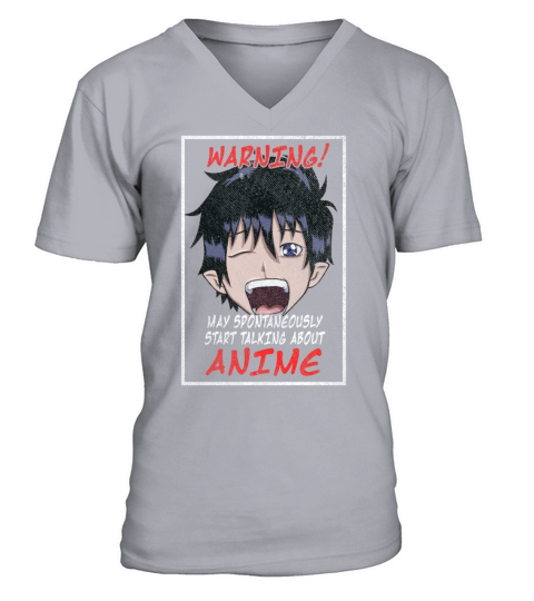 May Spontaneously Start Talking About Anime Men's V-Neck T-shirt