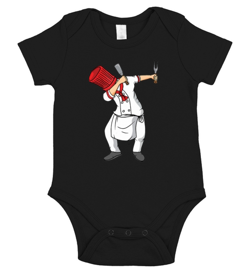 Dabbing Hibachi Chef Short Sleeve Baby One-Piece