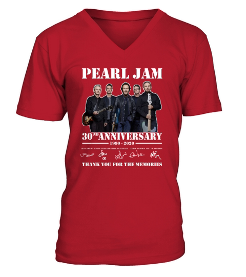 Pearl Jam 30th anniversary V-Neck T-shirt