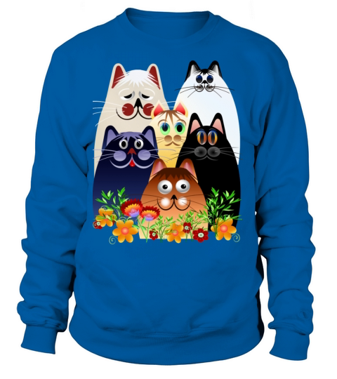 GARDEN CLOWDER of CATS Women's Sweatshirt