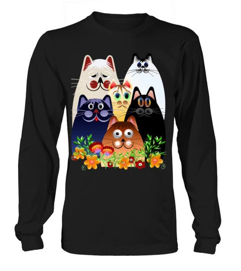 GARDEN CLOWDER of CATS Women's Long Sleeve