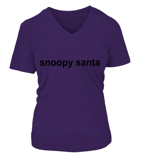 snoopy santa Women's V-Neck T-shirt