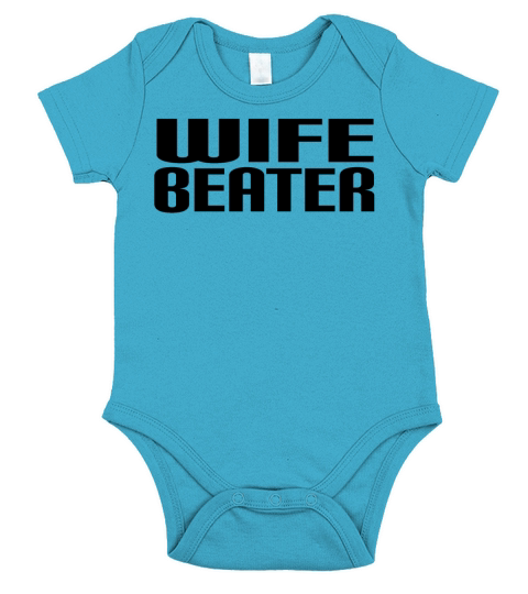 wife beater Short Sleeve Baby One-Piece