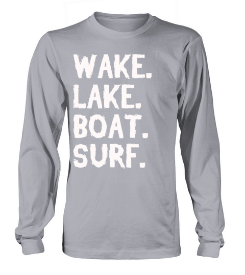 Wake Lake Boat Surf Men's Long Sleeve
