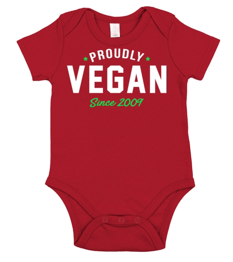 Proudly Vegan since 2009 Short Sleeve Baby One-Piece