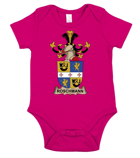 Roschmann Family Crest Austrian Family Crests - Coffee Mug (colored) Short Sleeve Baby One-Piece
