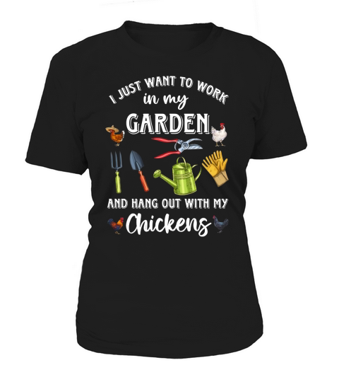 I Just Want To Work In My Garden - Unisex Long Sleeve Women's T-Shirt
