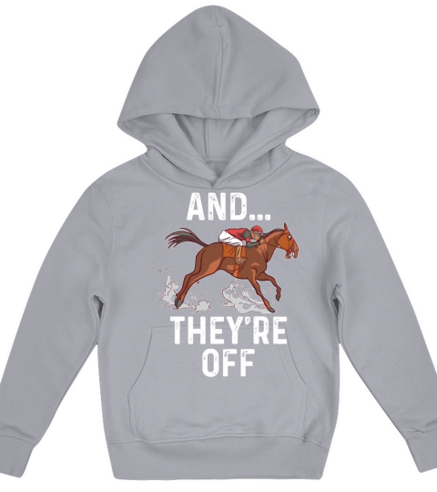 Horse Racing Drinking Derby Barrel Racing Kids Hoodie