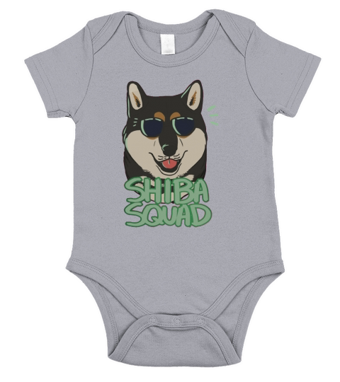 408 Shiba Squad Short Sleeve Baby One-Piece