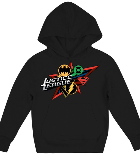 Justice League Logo Mix Kids Hoodie