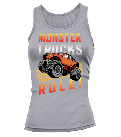 Retro Vintage Monster Trucks Rule Women's Tank Top
