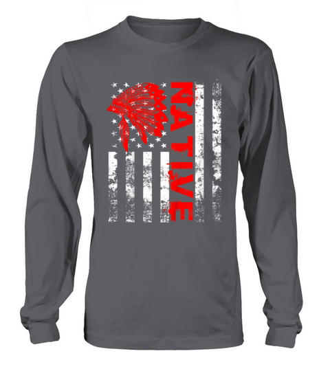 Native American Day Vintage Flag USA Women's Long Sleeve