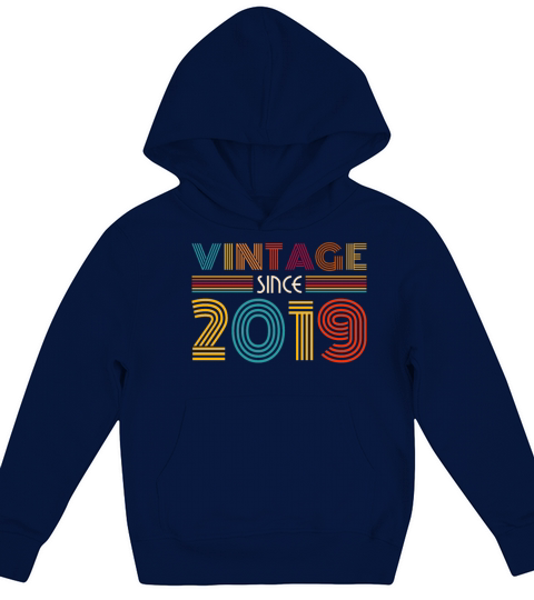 Vintage Since 2019 Kids Hoodie